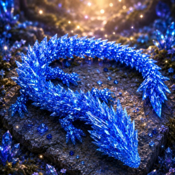 Sapphire Crystal Dragon